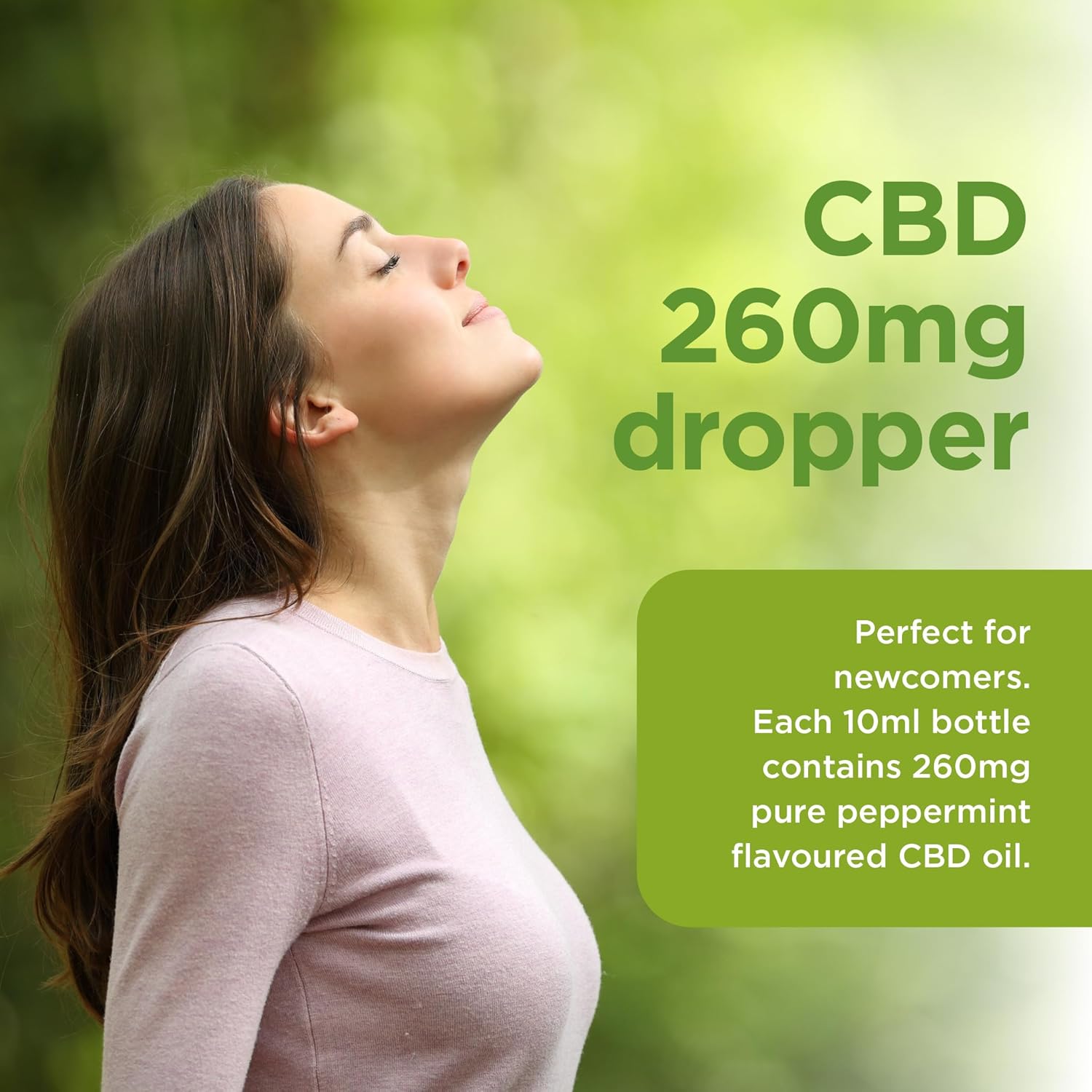 Healthspan 260mg CBD Oil Drops | 10ml | Delicious Peppermint Flavour | Vegan : Amazon.co.uk: Health & Personal Care