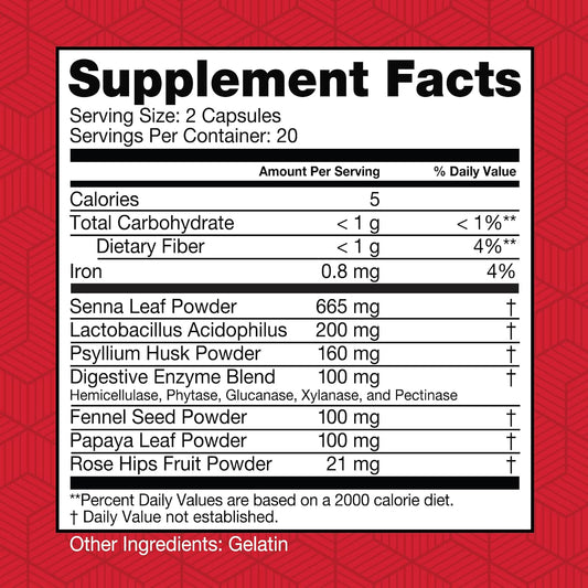 Health Plus Herbal Detox+ (10-Day Cleanse) 40 Capsules, 20 Servings