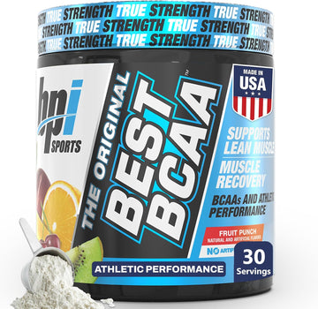 Bpi Sports Best Bcaa - Bcaa Powder - Branched Chain Amino Acids - Muscle Recovery - Muscle Protein Synthesis - Lean Muscle - Improved Performance - Hydration - Fruit Punch - 30 Servings - 10.58 Oz