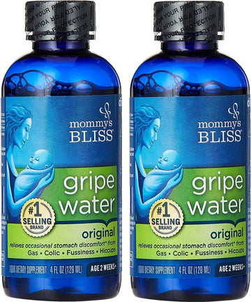 Mommy's Bliss Gripe Water, Liquid, 4-Ounce Bottle - Pack of 2