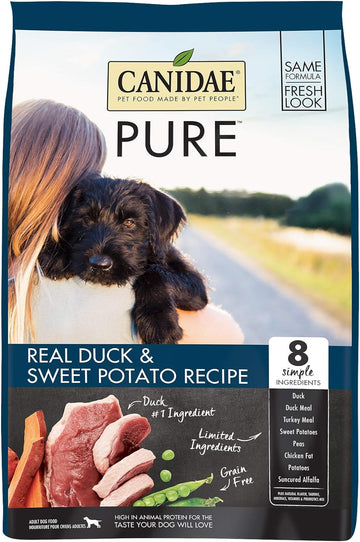Canidae Pure Real Duck & Sweet Potato Recipe Adult Dry Dog 4 LB