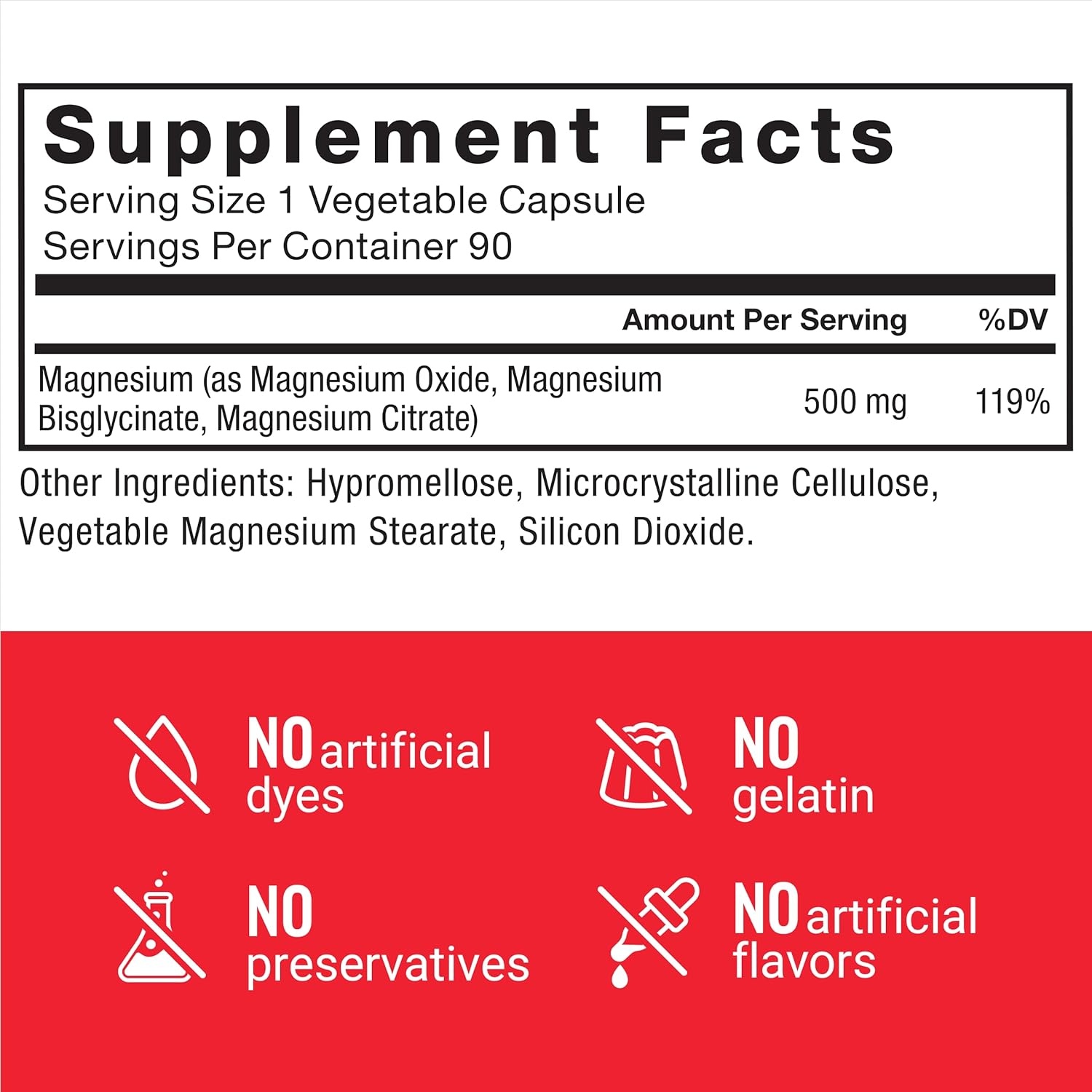 Force Factor Magnesium Supplement to Support Muscles, Bones, Nerves, and Cardiovascular Health, Made with Magnesium Glycinate, Magnesium Citrate, and Magnesium Oxide, Vegan, Non-GMO, 90 Capsules : Health & Household