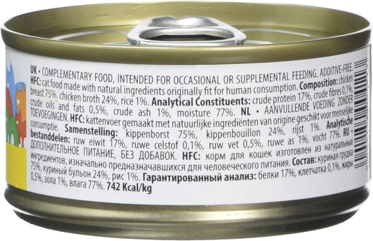 Almo Nature HFC Natural - Wet Cat Food with Chicken Breast (Pack of 24 x 70g Tins)?9022H