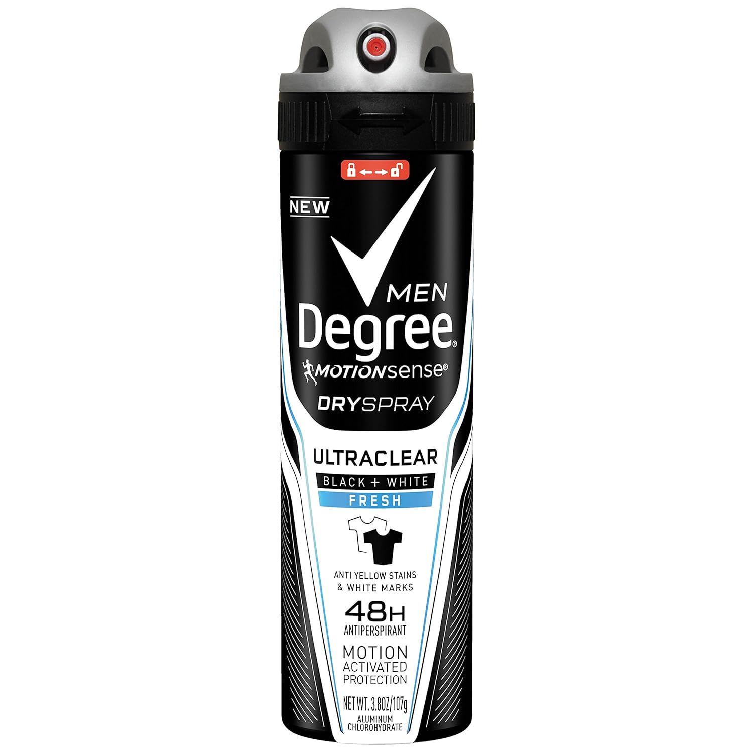 Degree Men Ultraclear Antiperspirant Deodorant Dry Spray Fresh 72-Hour Sweat And Odor Protection Antiperspirant For Men With Motionsense Technology 3.8 Oz