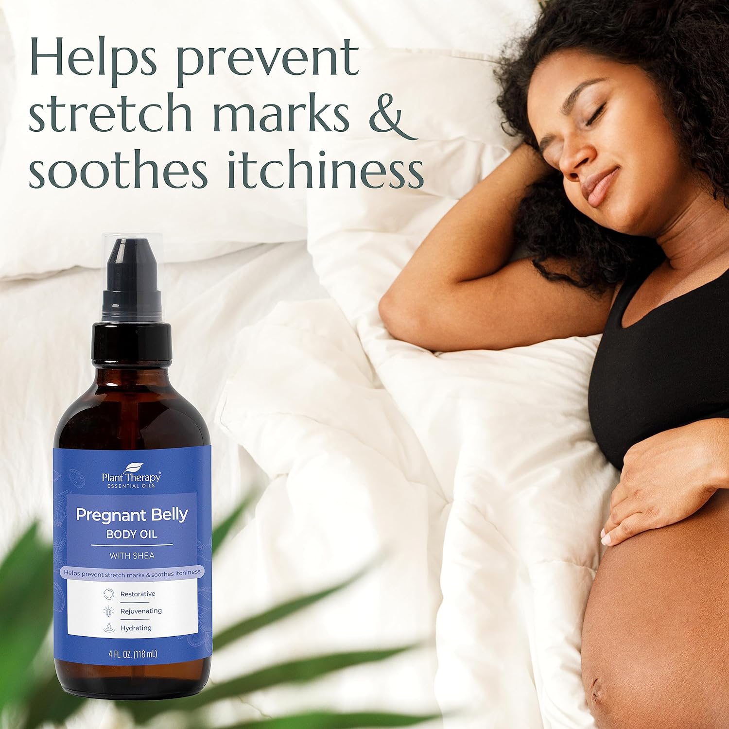 Plant Therapy Pregnant Belly Body Oil with Shea 4 oz Soothes Tight, Itchy-Feeling Skin, Conditions and Nourishes Growing Bellies : Beauty & Personal Care