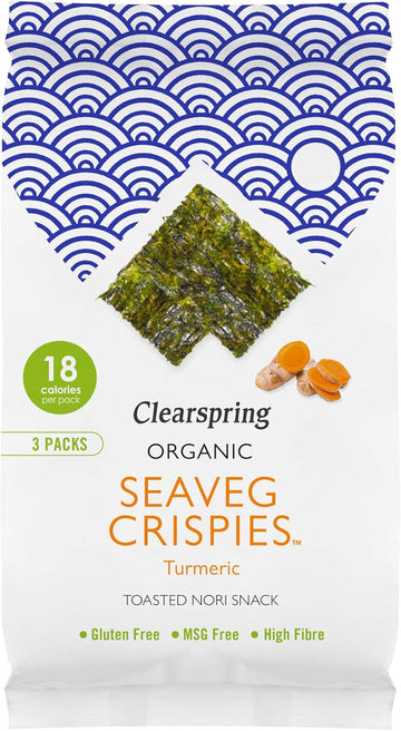 Clearspring | Seaveg Crispies - Turmeric | 8 x 4g : Amazon.co.uk: Grocery