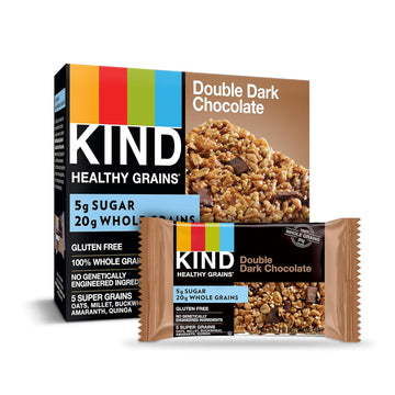 Kind Healthy Grains Bars, Double Dark Chocolate, 40 Count