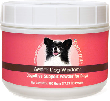 Herbsmith Senior Dog Wisdom – Dog Dementia Supplement – Dha For Senior Dog Brain Health - Senior Supplement For Dogs- 60Ct Large Chews