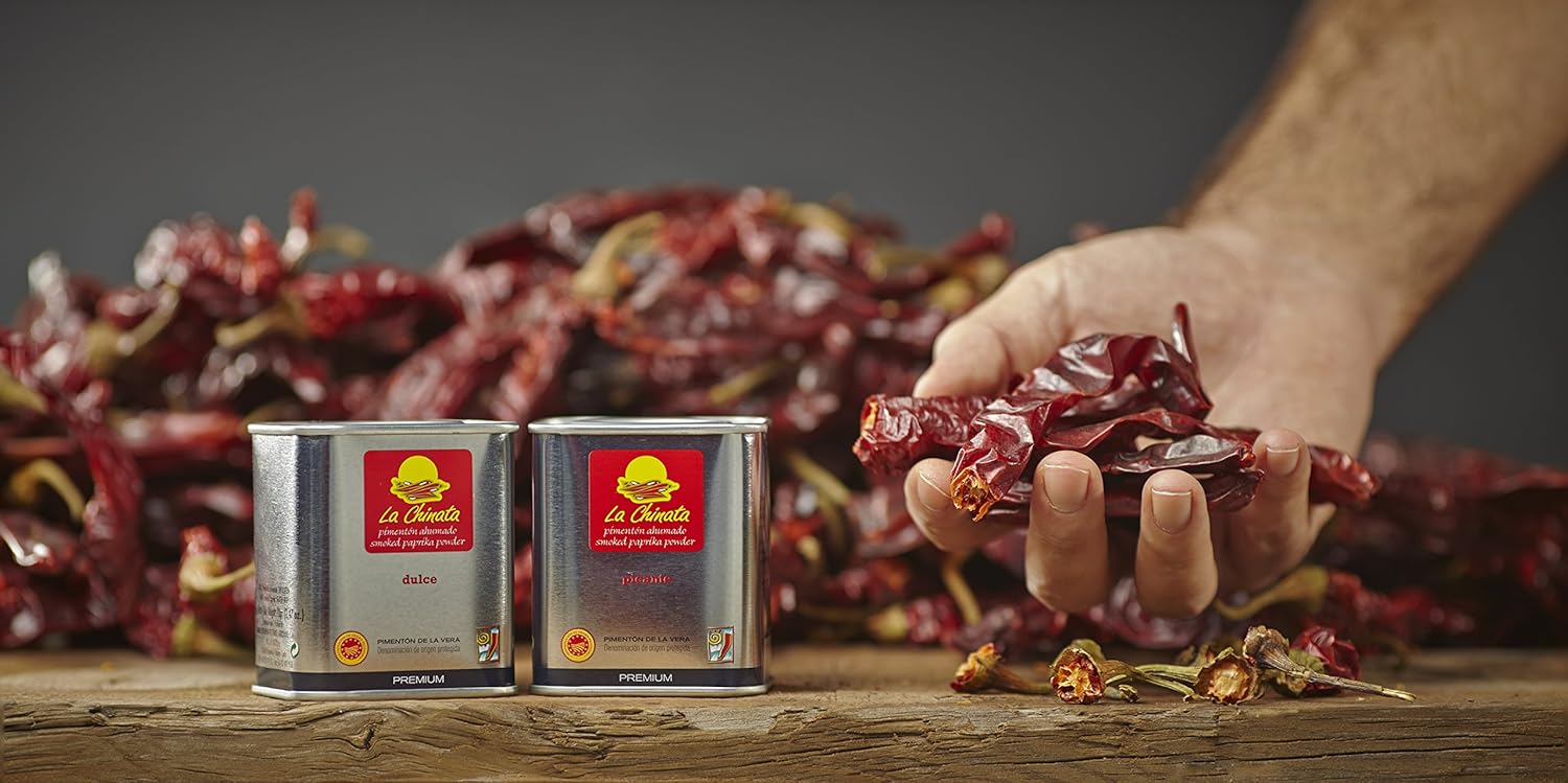 Premium Spicy Smoked Paprika Powder La Chinata 70 Grams (Set Of 6)