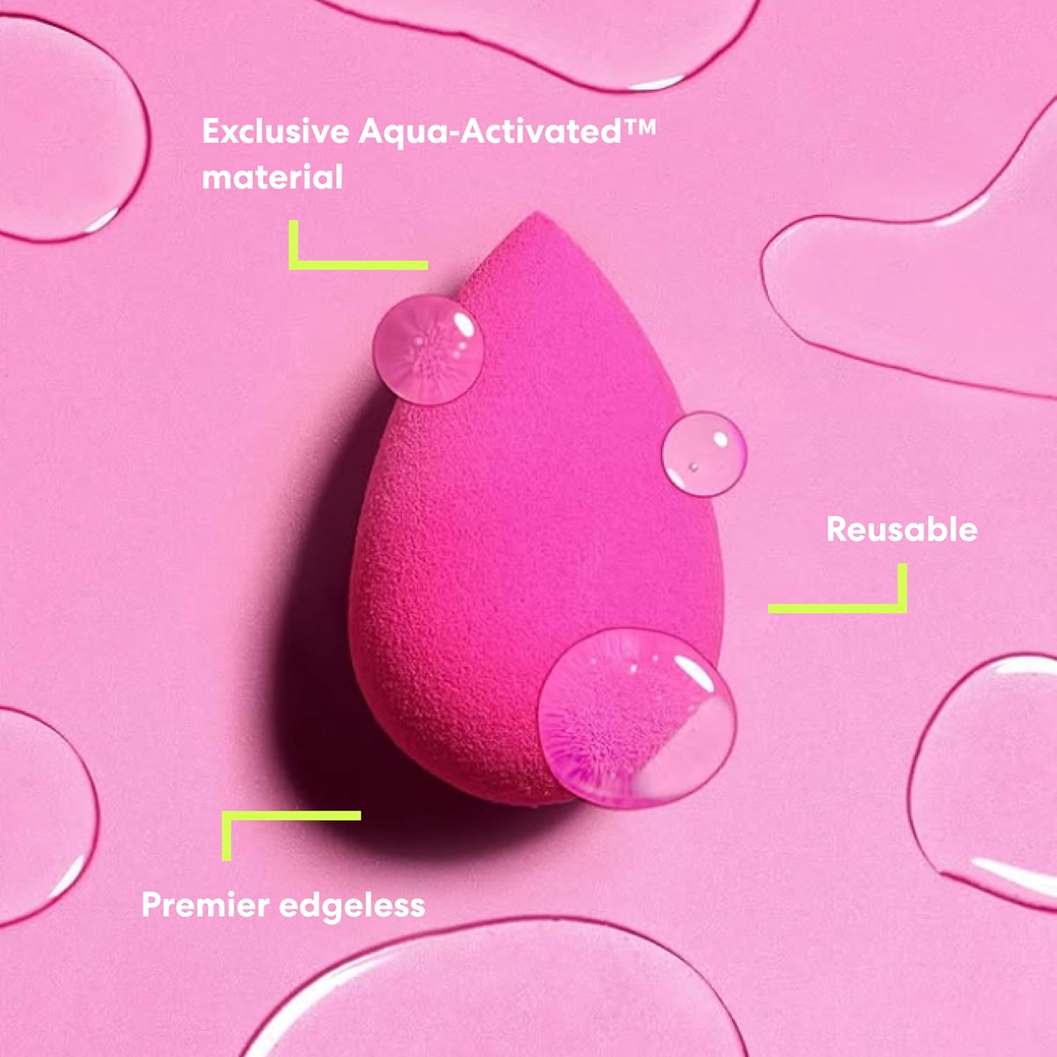 Beautyblender - Original Makeup Applicator Sponge - for Powder Liquid Coverup BB Cream or other Cosmetic Foundation Products - in Pink : Amazon.co.uk: Beauty