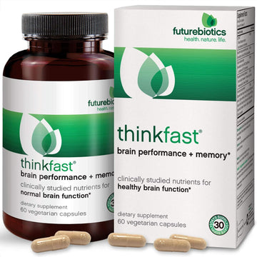 Futurebiotics Thinkfast, Brain Performance And Memory, 60 Vegetarian Capsules