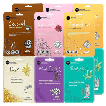 Celavi Face Mask Sheet 12 Pacl K-Beauty Skincare Korea Skin Care Moisturizing Facial