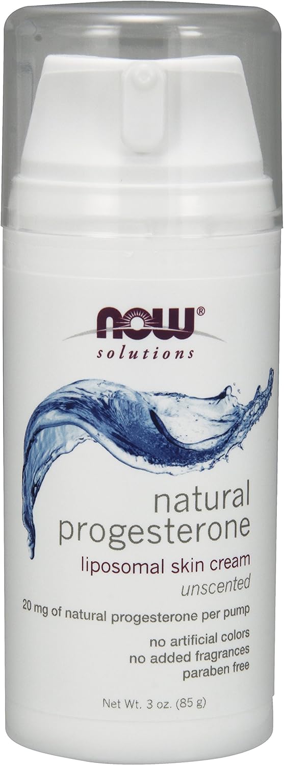 Now Foods Progesterone Cream Liposomal Lotion, 3 Oz Cream