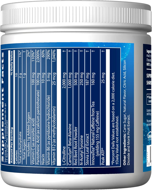 Mrm Nutrition Driven™ Dry Scoop Pre-Workout Powder| Sour Berry Flavored| Pure Ingredients| Muscle + Hydration + Energy Blends| Performance Energy | Vegan + Gluten-Free | 15 Servings