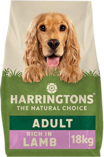 Harringtons Complete Dry Adult Dog Food Lamb & Rice 18kg - Made with All Natural Ingredients?HARRLR-18