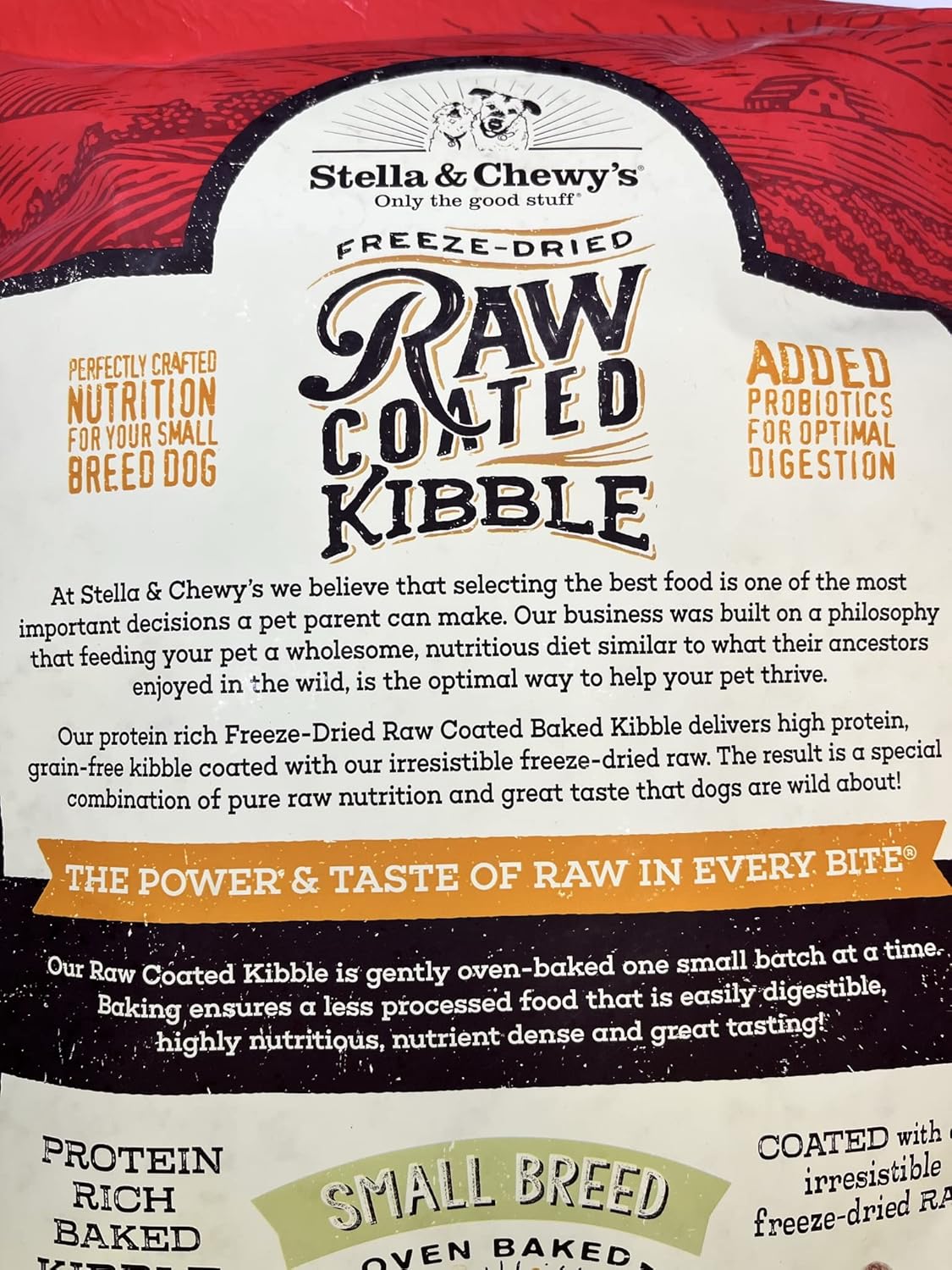 Stella & Chewy's Raw Coated Small Breed Chicken Recipe Dog Food 10lb (186011001677) : Pet Supplies