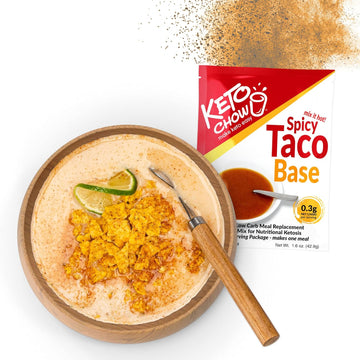 Keto Chow Spicy Taco Soup | Keto Meal Replacement Shake | Nutritionally Complete | Low Carb | Delicious Easy Meal Substitute | You Choose The Fat | Single Meal Sample