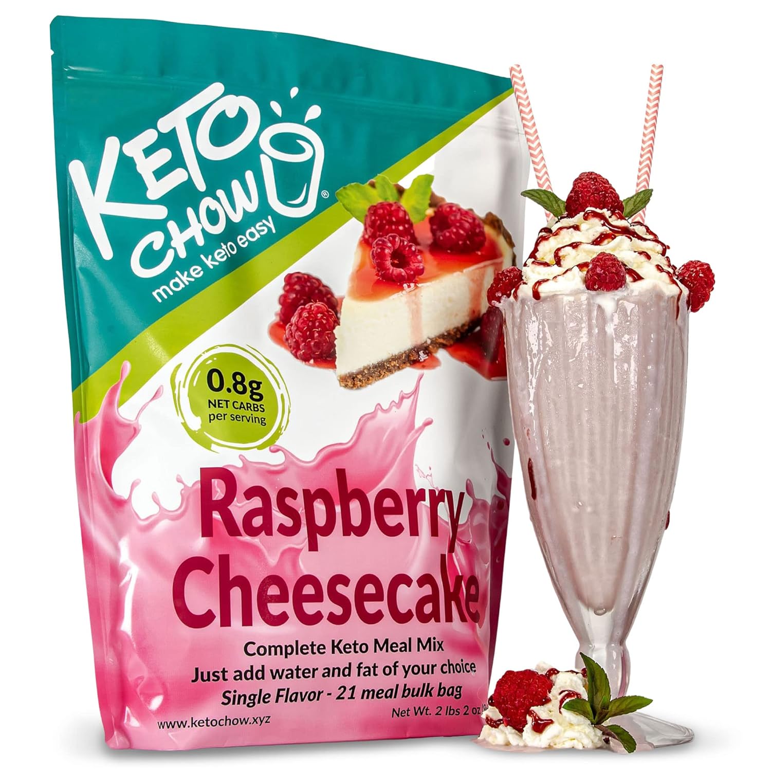 Keto Chow Raspberry Cheesecake - 21 Meal Bag