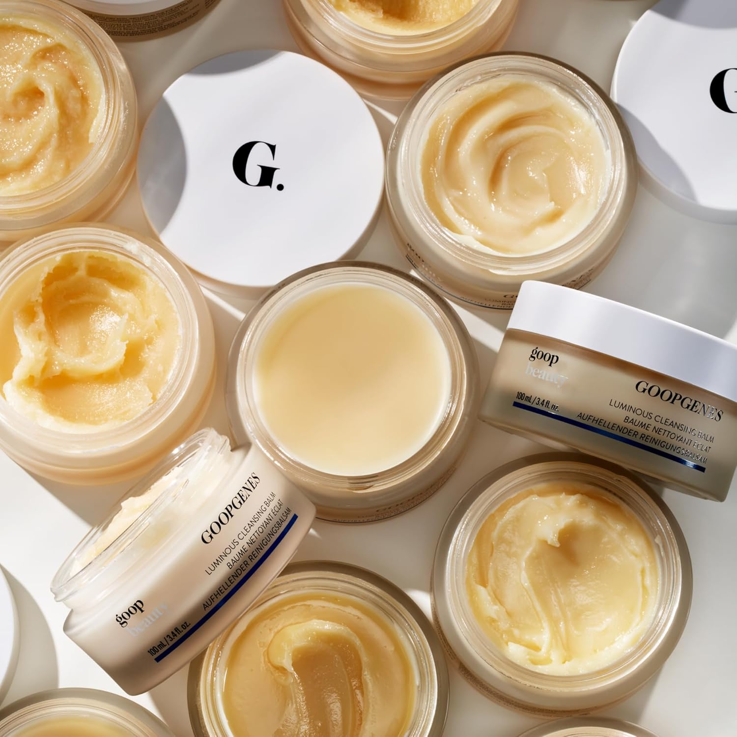 Goop Beauty Cleansing Balm | Makeup Remover & Facial Cleanser For Sensitive Skin | Saffron Extract, Vitamin E, & Biofermented Cleansing Microspheres | Removes Dirt, Pollution, & Sunscreen | 3.4 Fl Oz : Beauty & Personal Care