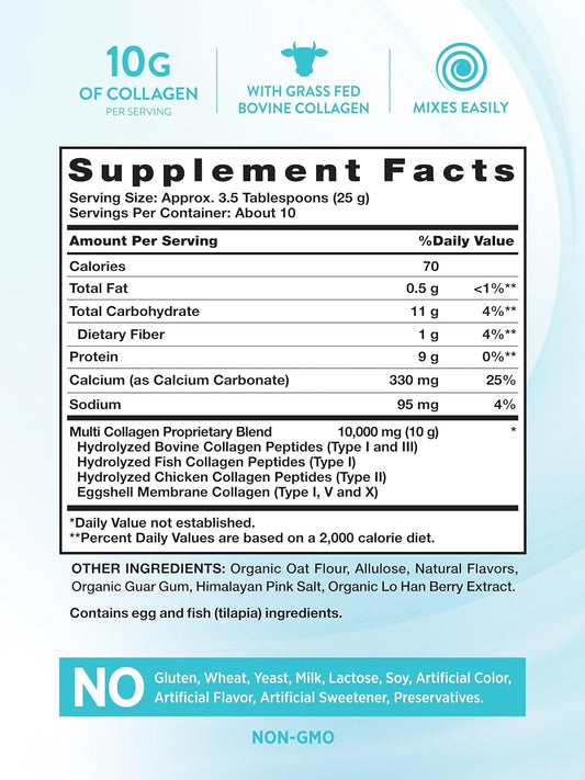 Nature'S Truth Collagen Creamer For Coffee | 8.8 Oz | Vanilla Flavor | Grass Fed Collagen Peptide Type I, Ii, Iii, V & X | Non-Gmo & Gluten Free Protein Powder Supplement