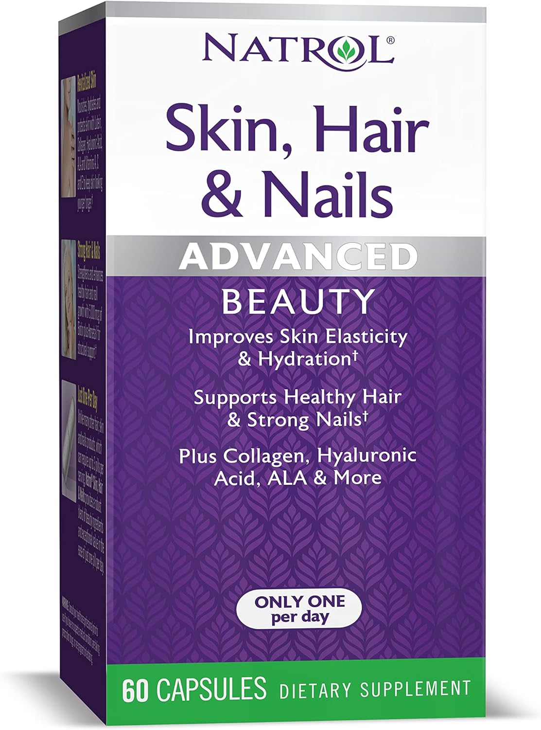 Natrol Skin, Hair And Nails Advanced Beauty Capsules, Packed With Beauty Enhancing Ingredients - 5,000Mcg Biotin, 60 Count