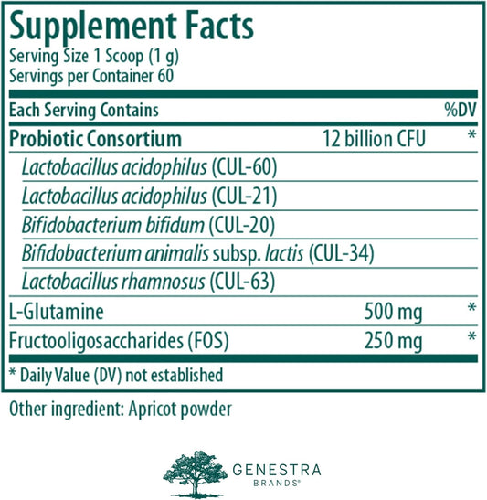 Genestra Brands Hmf Neuro Powder | Five Strains Of Probiotics To Promote Gi Health | 2.1 Ounces Powder
