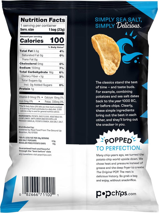 Popchips Popchips Original - 24 - 0.8 Oz (23G) Bags