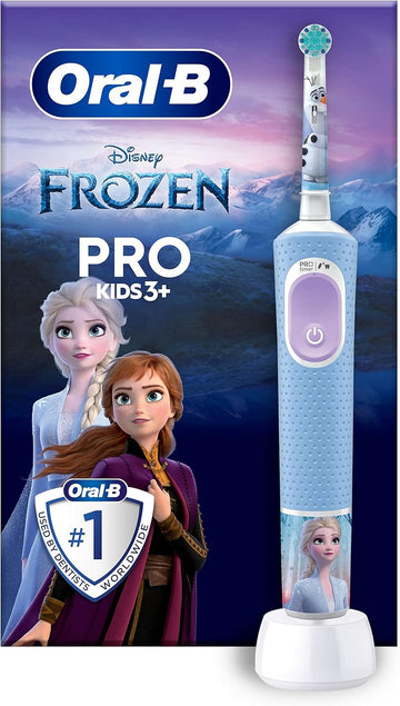 Oral-B Pro Kids Electric Toothbrush, 1 Handle Featuring Frozen, 1 Toothbrush Head, Designed By Braun, For Ages 3+