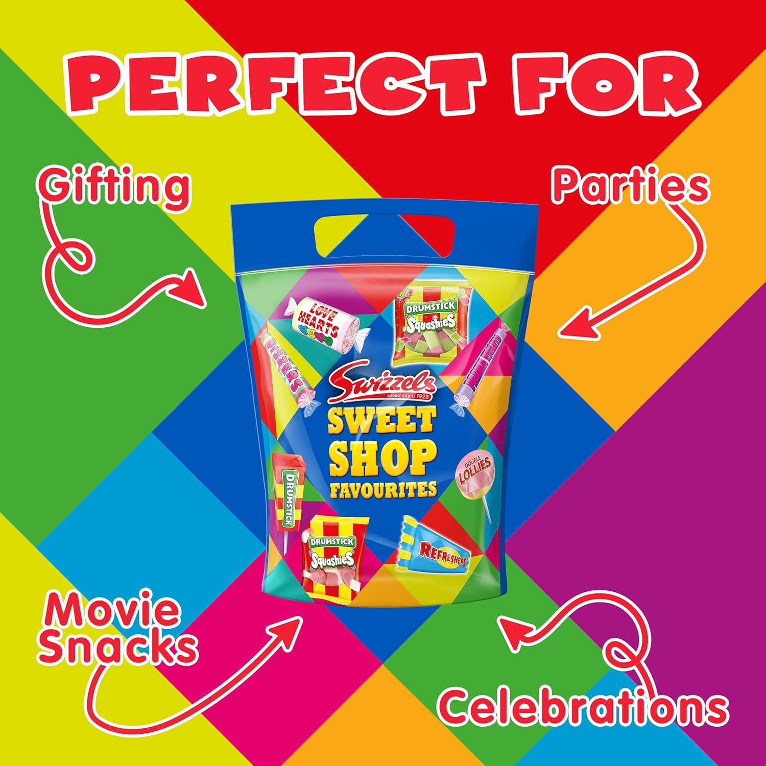 Swizzels SWEET SHOP FAVOURITES POUCH, 375g : Amazon.co.uk: Grocery