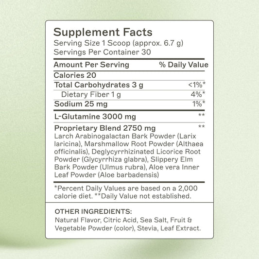 Amy Myers Md Leaky Gut Revive - Gluten-Free & Non-Dairy - Botanical Blend For Healthy Gut Support - Gi Health Support With Prebiotic Fiber - Strawberry Lemonade, 6.3 Oz (30 Servings)