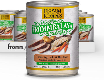 Fromm Frommbalaya Turkey, Vegetable, & Rice Stew Dog Food - Premium Wet Dog Food - Turkey Recipe - Case Of 12 Cans