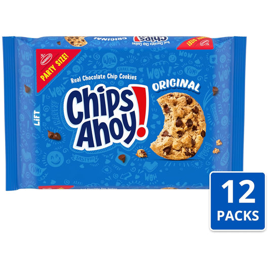 Chips Ahoy! Original Chocolate Chip Cookies, Party Size, 12 - 25.3 Oz Packs