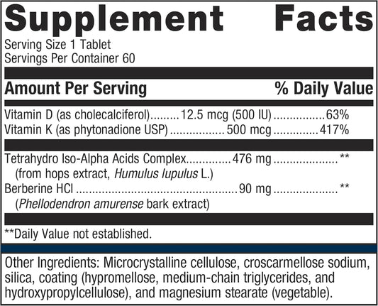 Metagenics Ostera - Healthy Bone Remodeling* - Bone Support Supplements For Women* - With Vitamins D & K, Berberine Hydrochloride & Skrms - Non-Gmo, Gluten-Free - For Postmenopausal Women - 60 Tablets