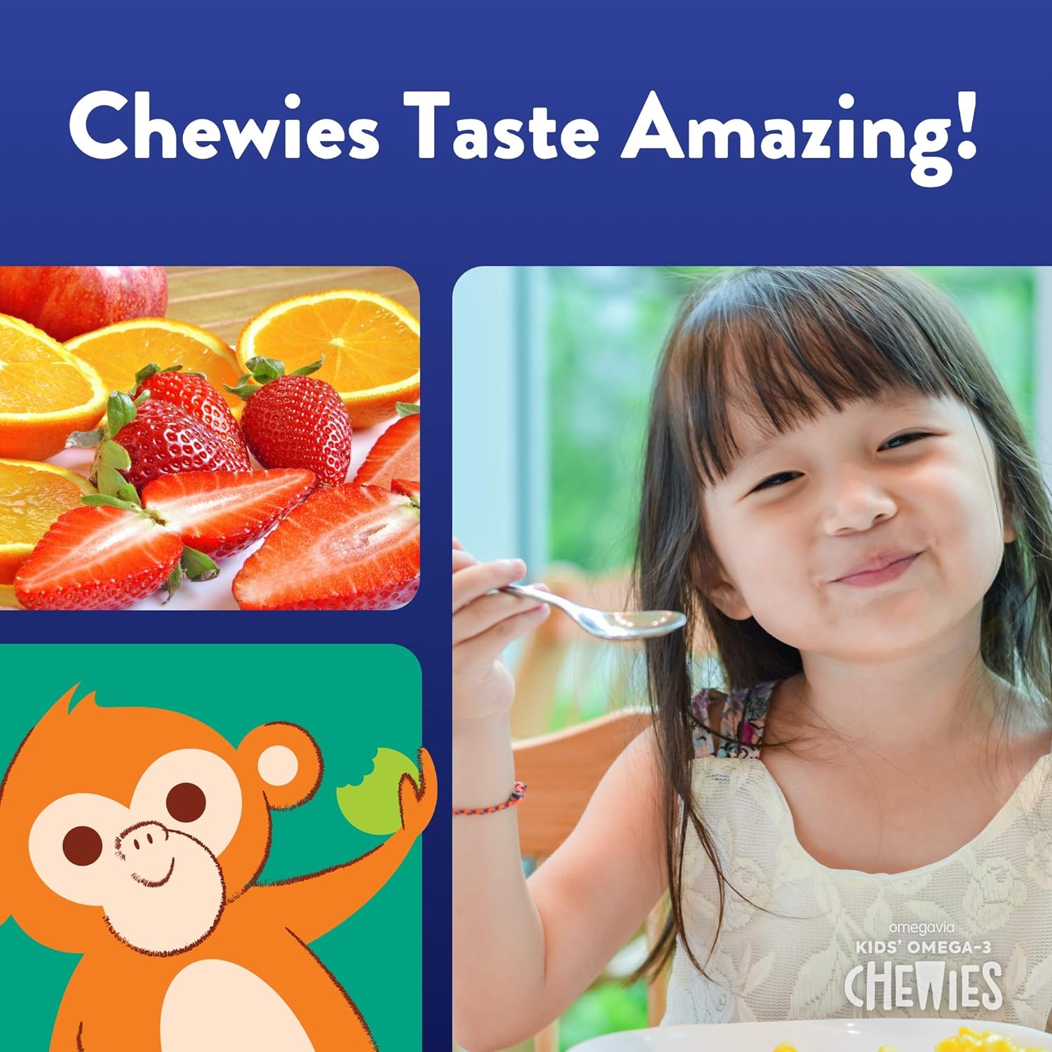 Omega 3 Gummies - Ultra-High DHA Chewable Gel Gummy - Omega 3 for Kids