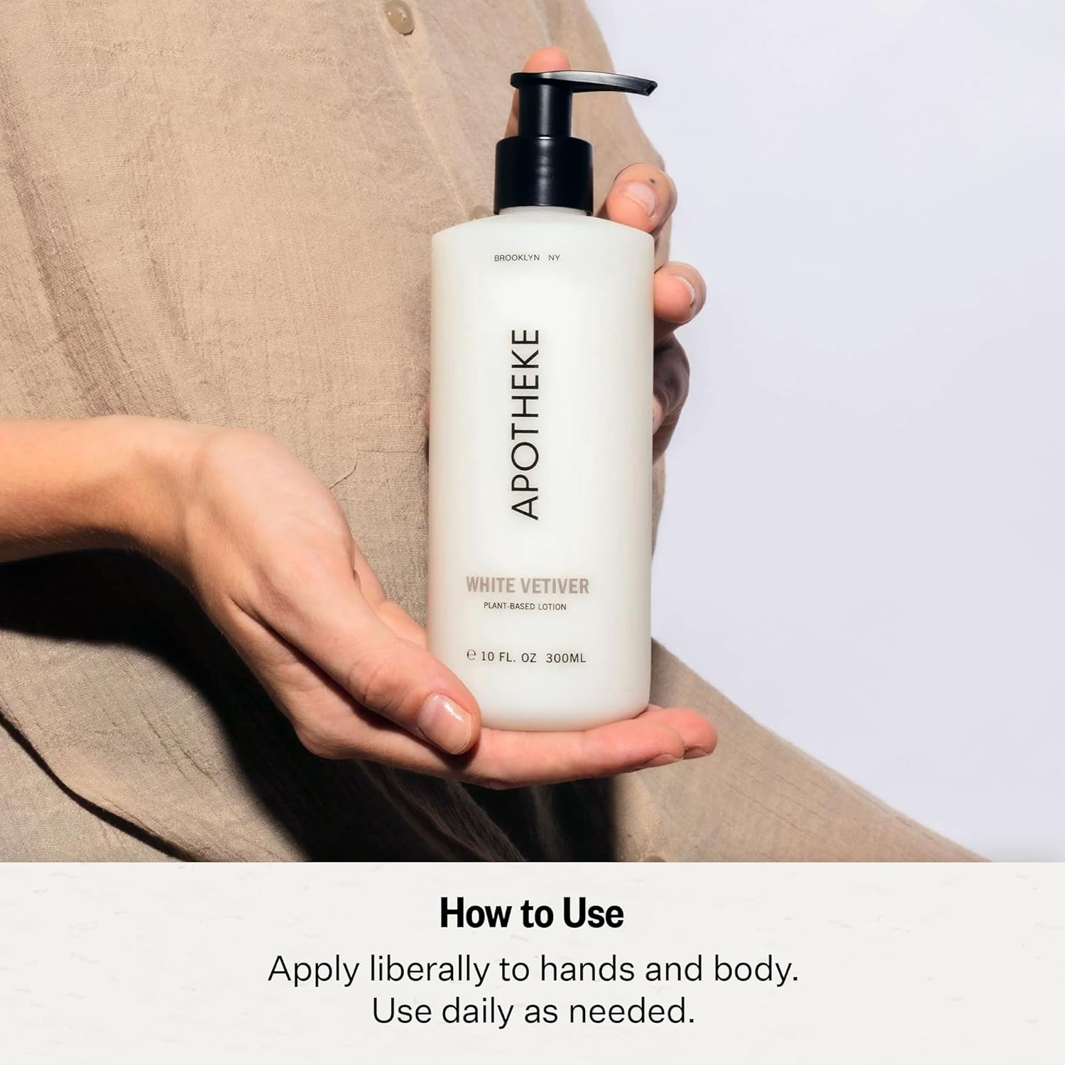 Apotheke Scented Hand & Body Lotion For Women & Men, White Vetiver (10 Fl Oz) : Beauty & Personal Care