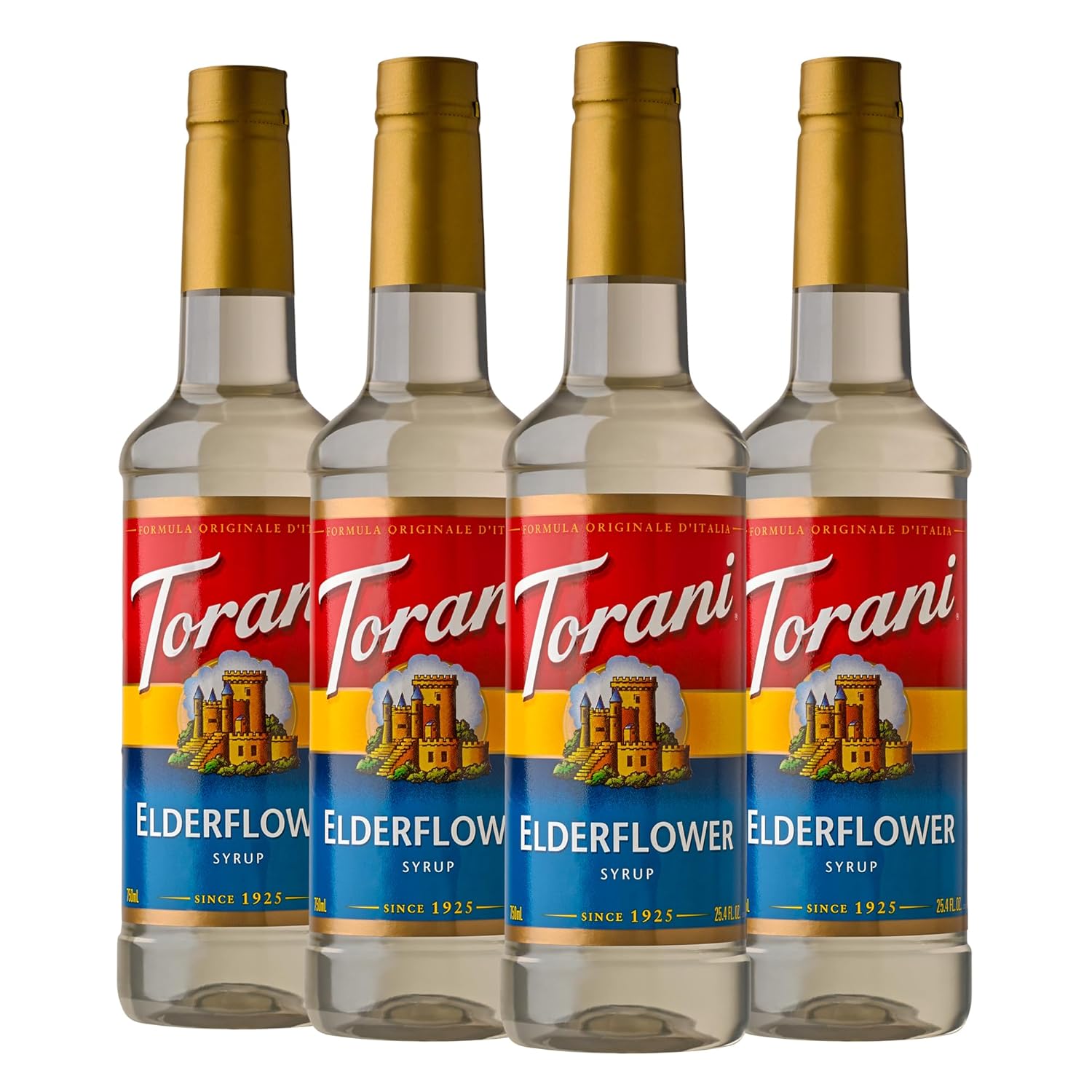 Torani Syrup, Elderflower, 25.4 Ounces (Pack Of 4)