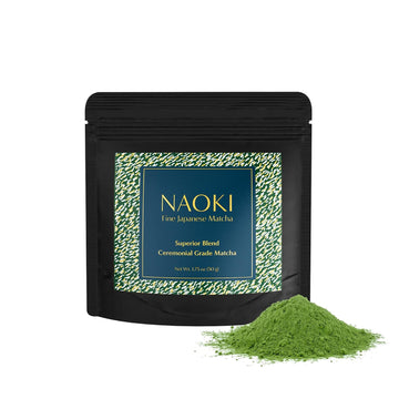 Naoki Matcha Superior Ceremonial Blend – Authentic Japanese First Harvest Ceremonial Grade Matcha Green Tea Powder From Uji, Kyoto (50G / 1.75Oz)