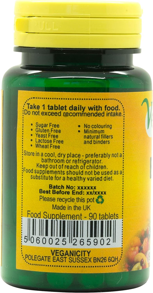 Veganicity Vitamin B12 100µg General Well-Being Supplement - 2 X 90 Tabs