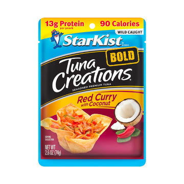 StarKist Tuna Creations BOLD Red Curry with Coconut, 2.6 Oz, Pack of 24