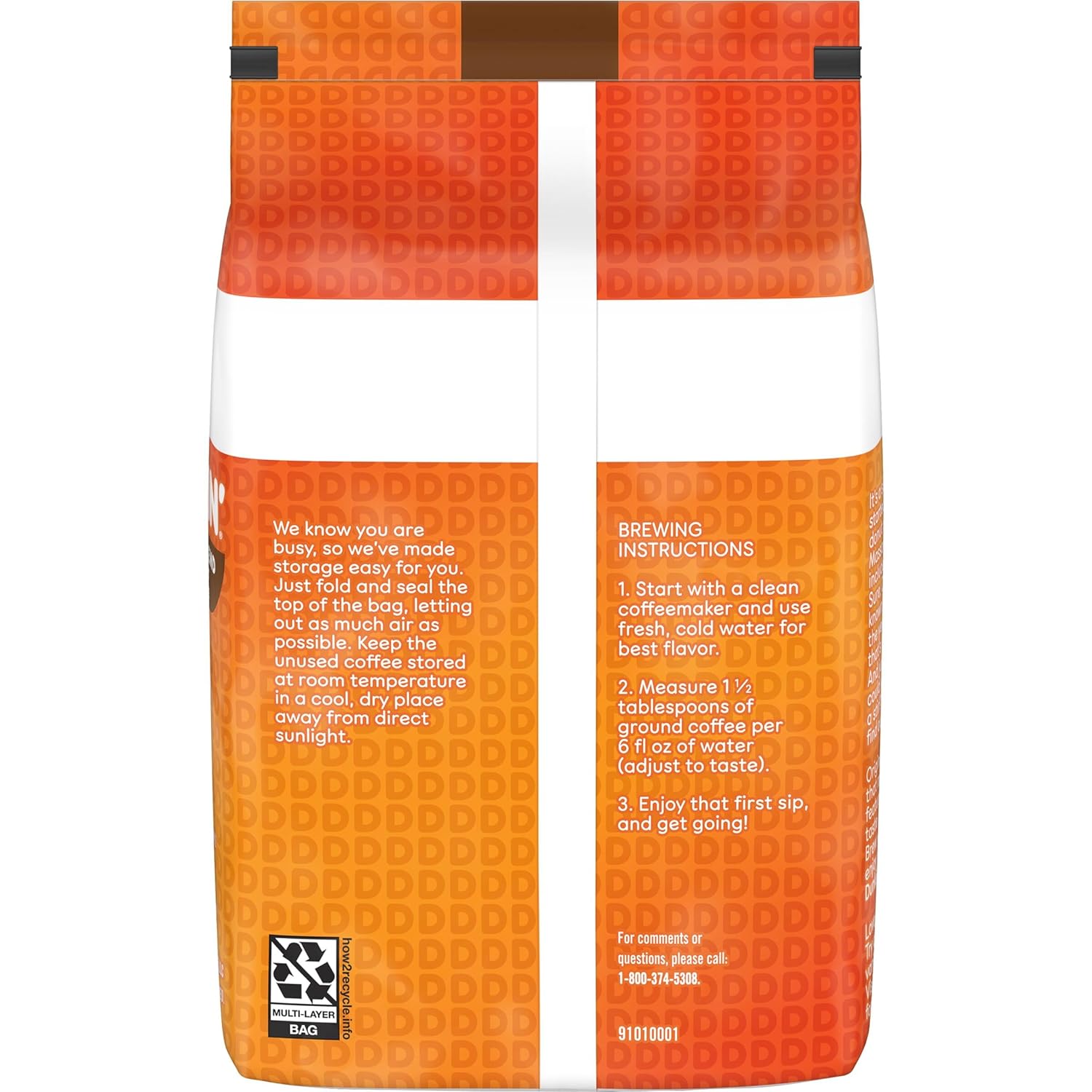 Dunkin' Original Blend Medium Roast Ground Coffee, 18 Ounce