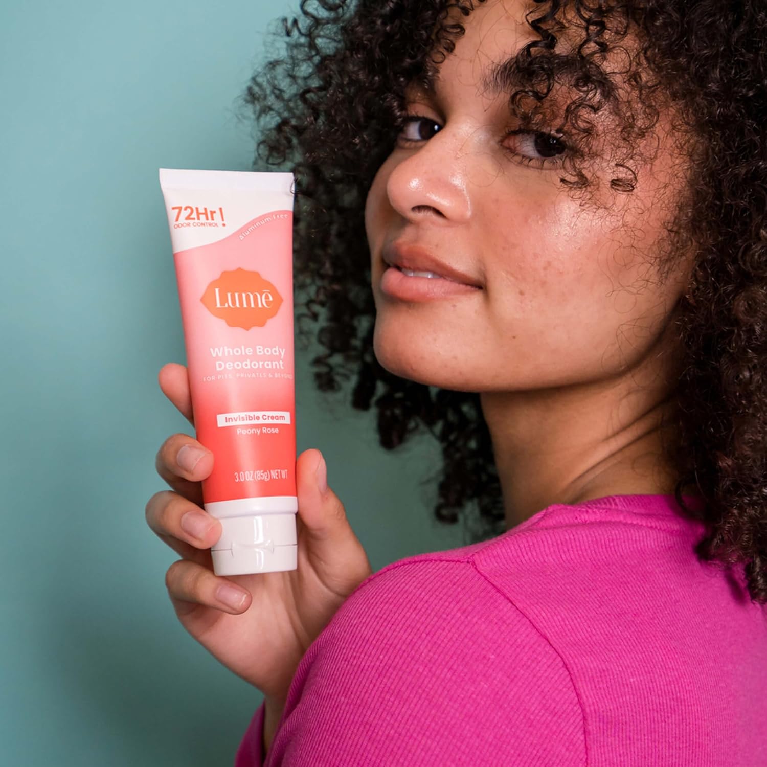Lume Whole Body Deodorant - Invisible Cream Tube - 72 Hour Odor Control - Aluminum Free, Baking Soda Free, Skin Safe - 3.0 Ounce (Peony Rose) : Beauty & Personal Care