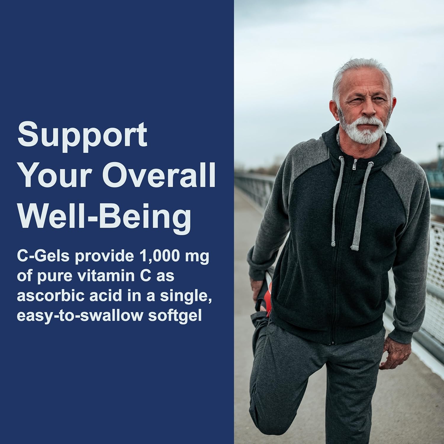 Carlson - C-Gels, 1000Mg, Vitamin C Softgels, Immune Support & Heart Health, Vitamin C Softgels, Antioxidant, Vitamin C Supplement, 250 Softgels : Health & Household