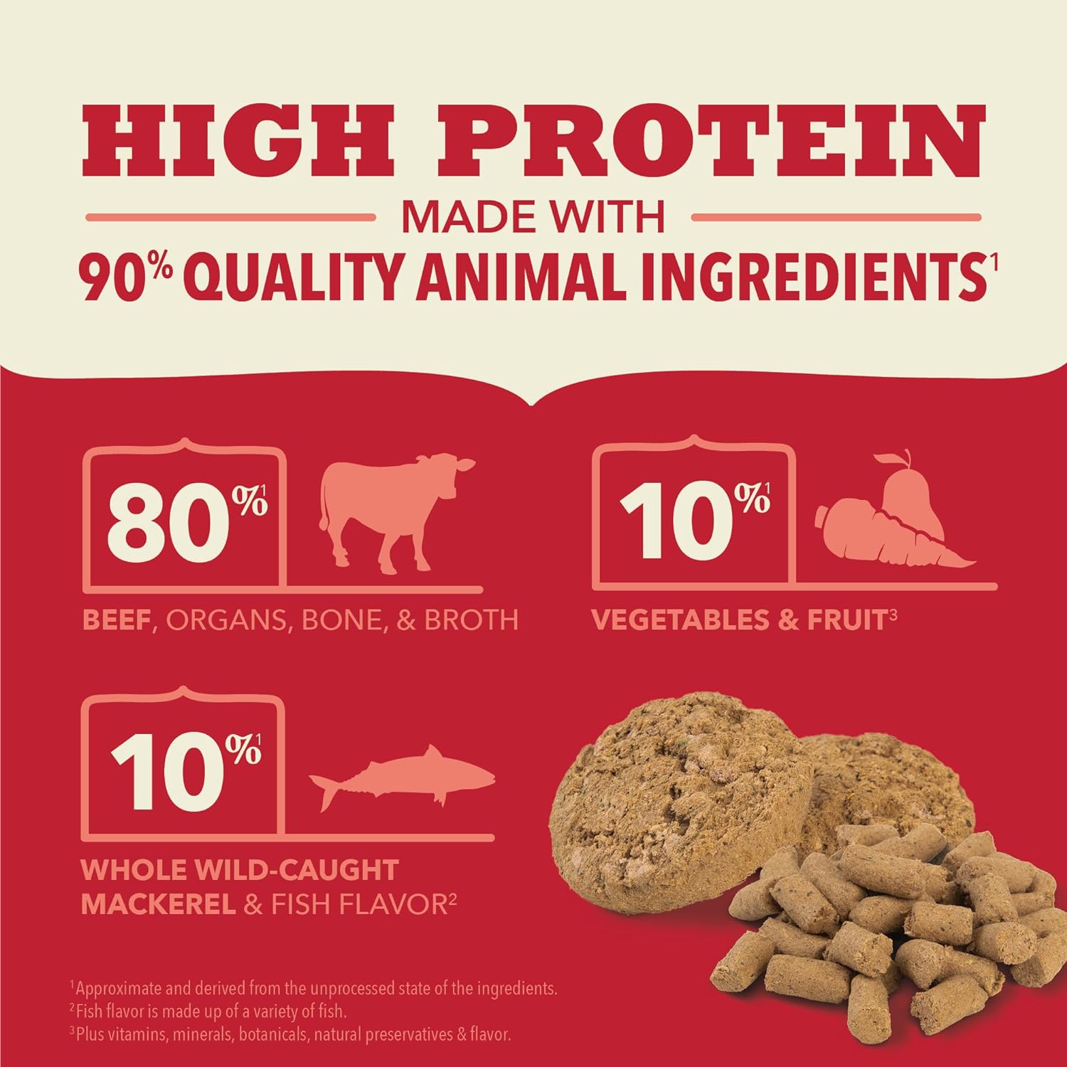 ACANA Freeze Dried Dog Food Meal & Topper, Grain Free High Protein Farm-Raised Beef Recipe, 14oz