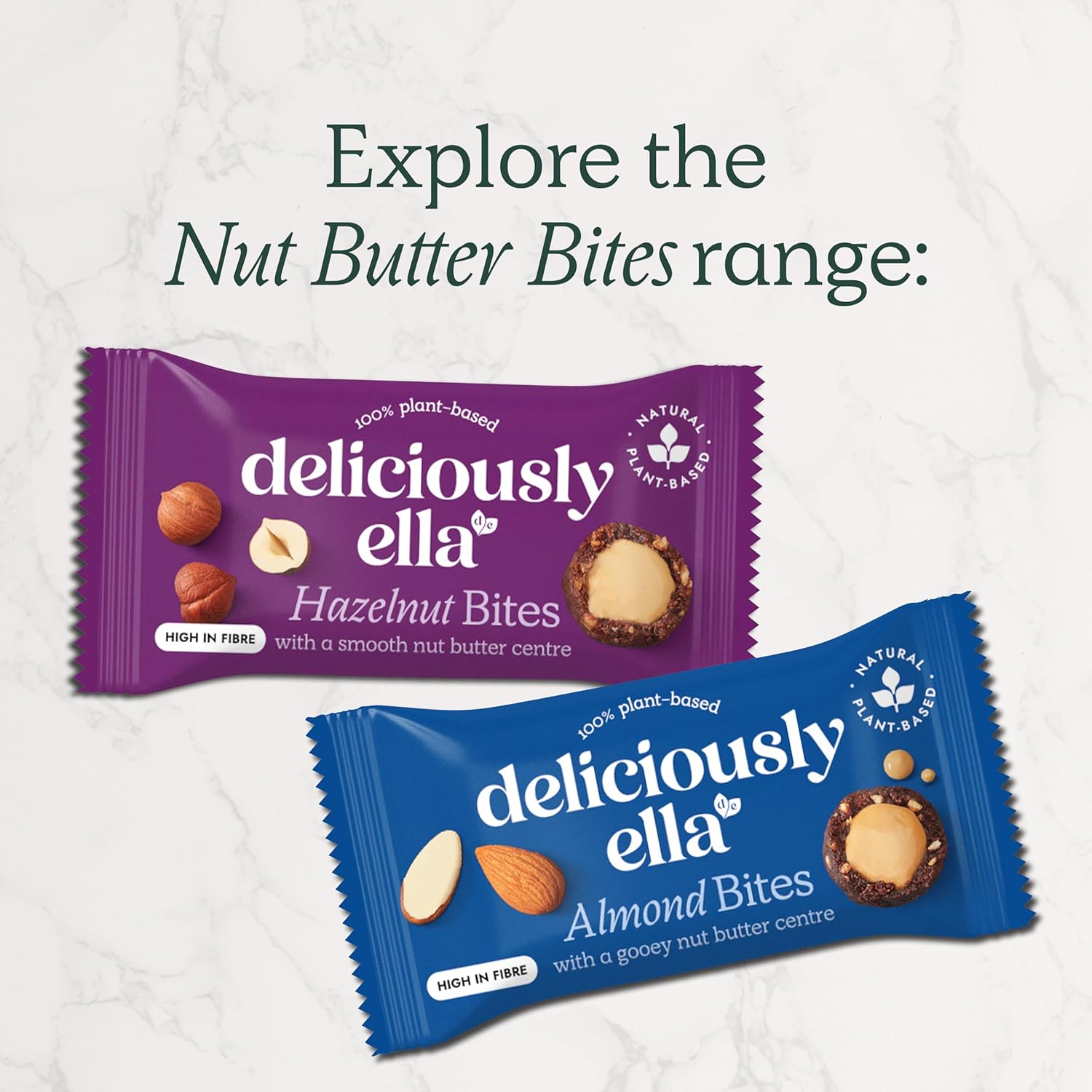Deliciously Ella - Almond Nut Butter Bites, Gluten-Free, Vegan Friendly, Healthy Snack, 36g (12 packs) : Amazon.co.uk: Grocery