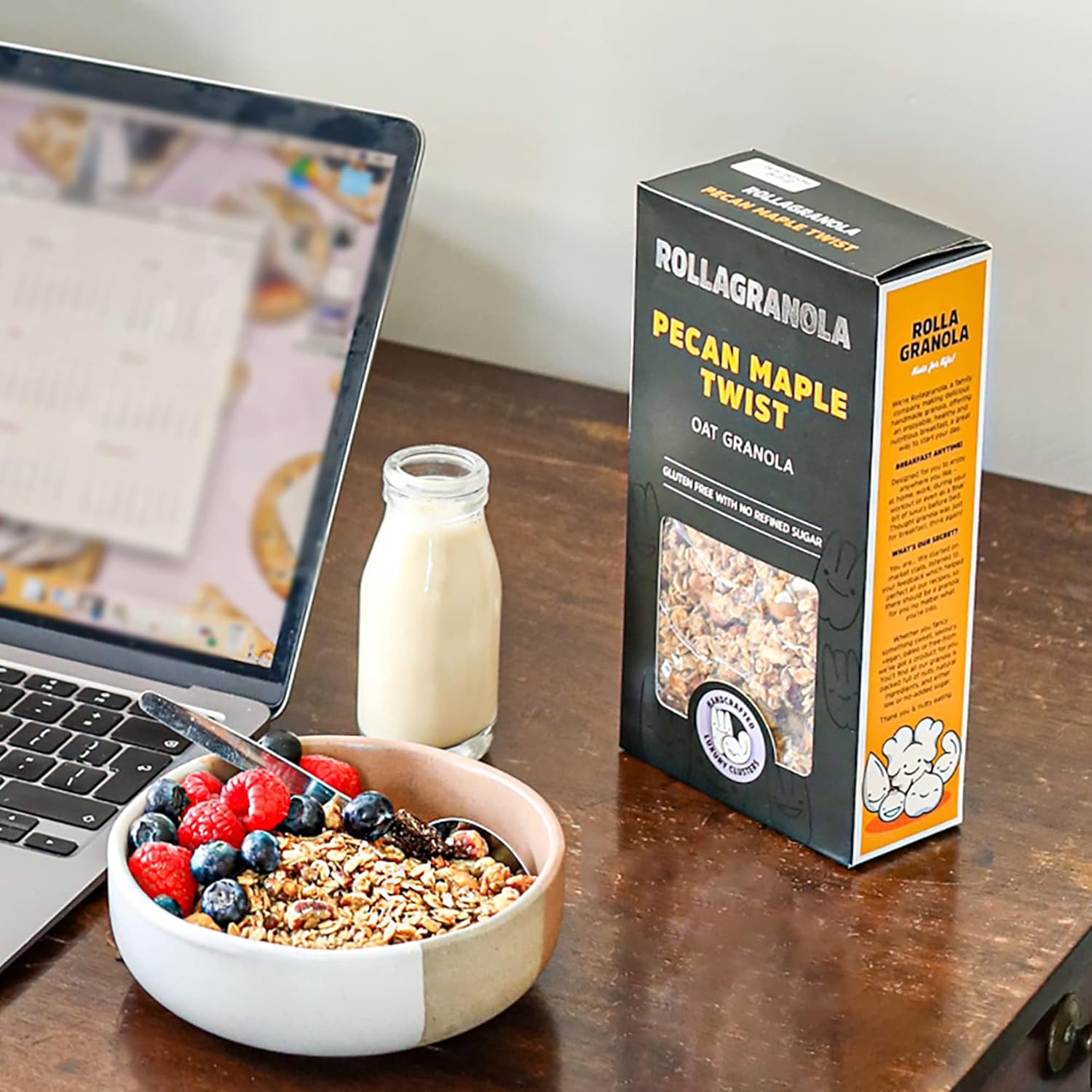 Rollagranola Rollagranola Maple Pecan Twist Oat Granola 350 g : Amazon.co.uk: Grocery
