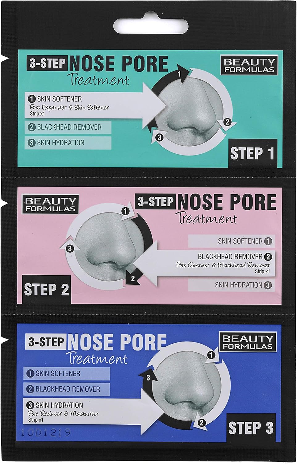 Beauty Formula 3 Step Nose Pore Treatment, 1