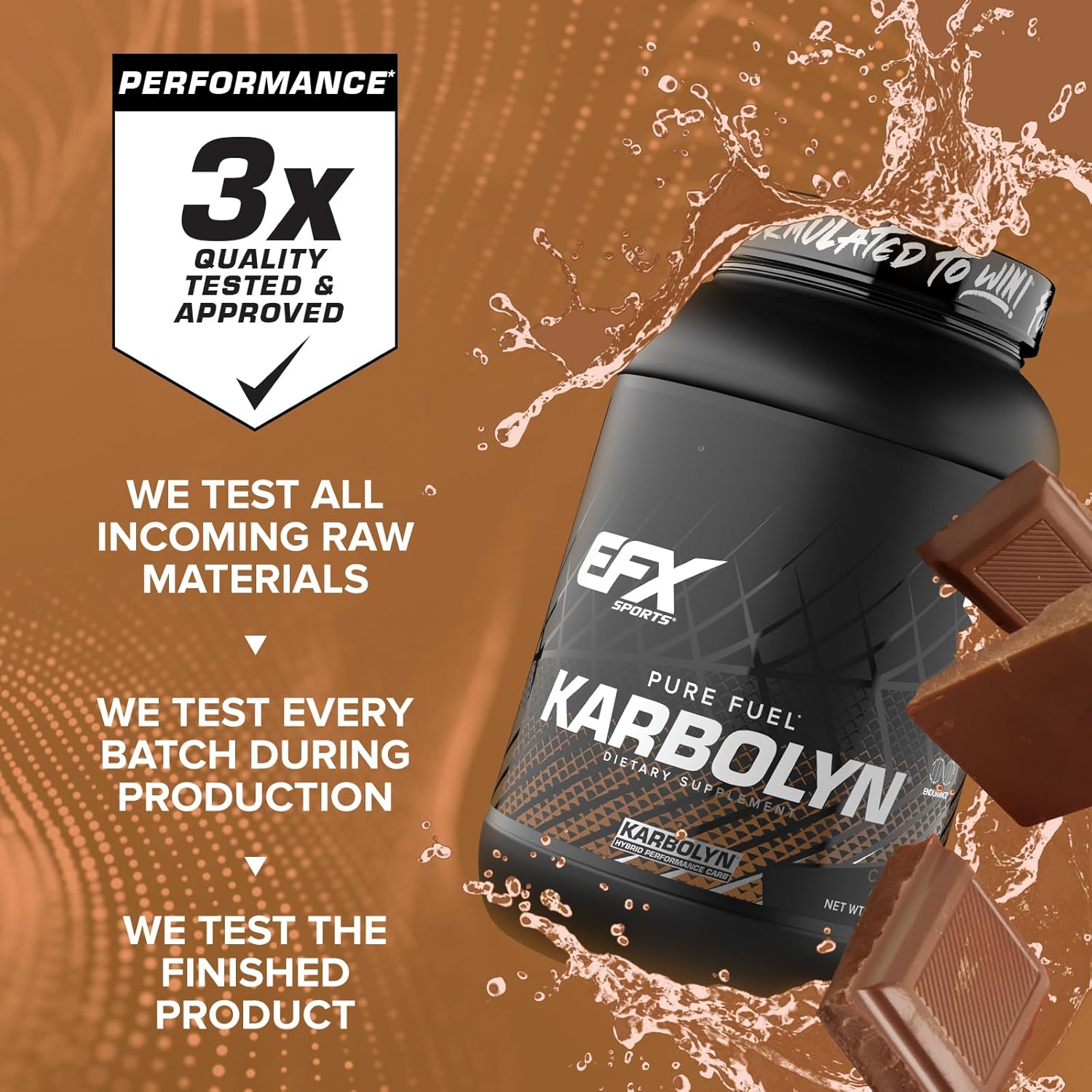 Efx Sports Karbolyn Fuel | Fast-Absorbing Carbohydrate Powder | Carb Load, Sustained Energy, Quick Recovery | Stimulant Free | 18 Servings (Strawberry) : Health & Household