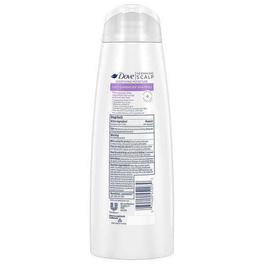 Dove Dermacare Scalp Anti-Dandruff Shampoo Soothing Moisture 12 Oz Pack Of 6