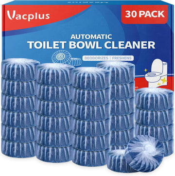 Vacplus Automatic Toilet Bowl Cleaner Tablets, Bathroom Toilet Tank Cleaner (30 Pack), Va-T165