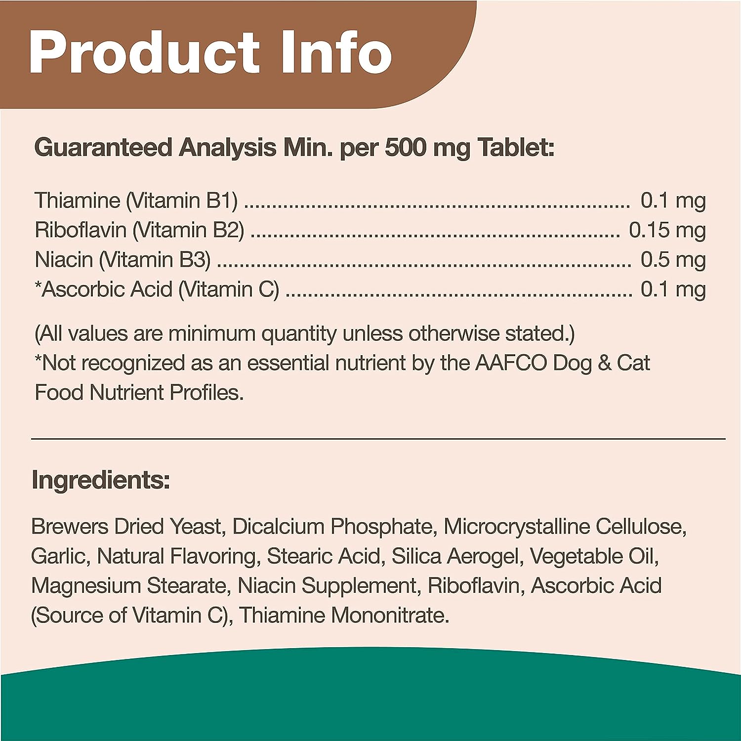 NaturVet – Brewer’s Dried Yeast Formula with Garlic Flavoring – Plus Vitamins – Supports Healthy Skin & Glossy Coat –Fortified with B-1, B-2, Niacin & Vitamin C –for Dogs & Cats (500 Tablets) : Pet Itch Remedies : Pet Supplies